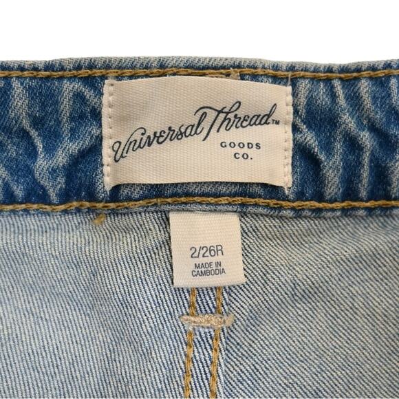 Universal Thread Womens 2/26R Vintage Midi Jean Shorts - Picture 8 of 10